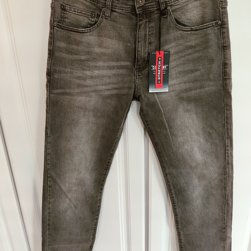 NWT Company 81 Men's Gray Stretch Jeans 32 By 32